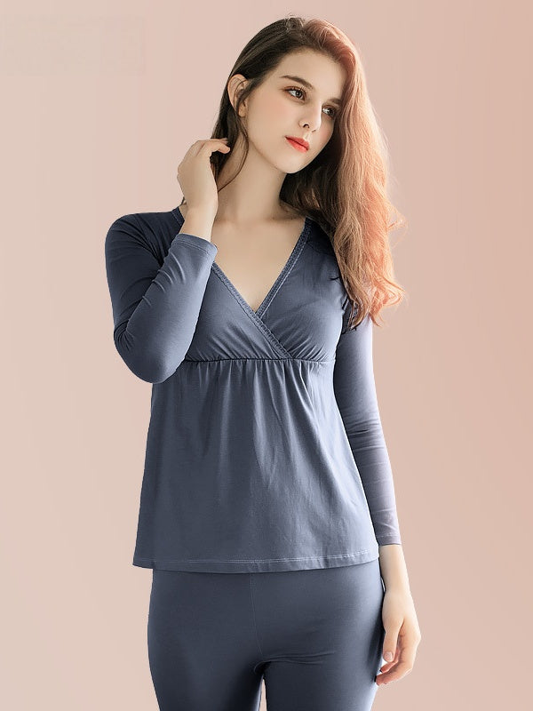 Flexvibe Maternity Thermal Set - Warm Soft Breathable Comfortable Pregnancy Daily Wear
