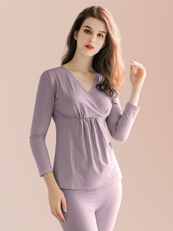 Flexvibe Maternity Thermal Set - Warm Soft Breathable Comfortable Pregnancy Daily Wear