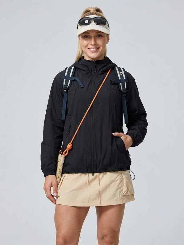 Flexvibe Lightweight Cooling Sun Protection Jacket for Men & Women, UPF Outdoor Coat for Hiking, Cycling & Running