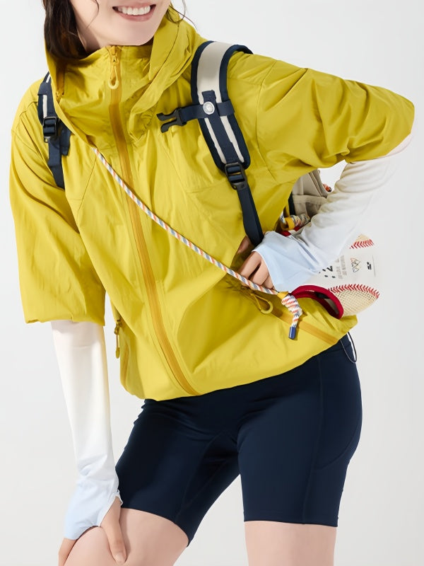 Flexvibe Lightweight Cooling Sun Protection Jacket for Men & Women, UPF Outdoor Coat for Hiking, Cycling & Running