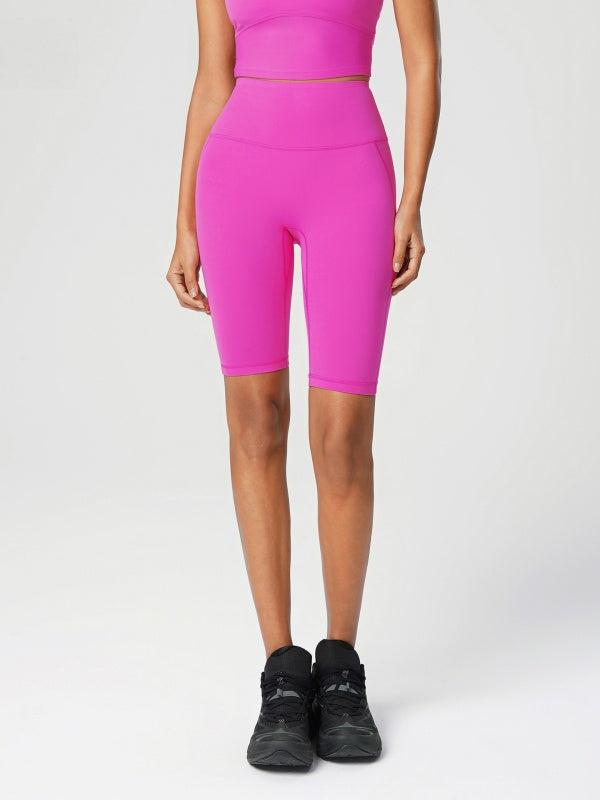Flexvibe High-Waisted 5/8 Yoga Shorts - Tummy Control Butt Lifting Antibacterial Gym