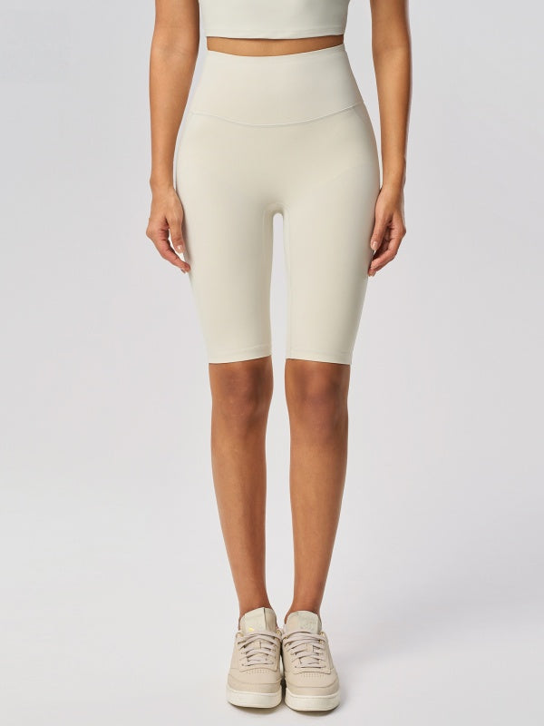 Flexvibe High-Waisted 5/8 Yoga Shorts - Tummy Control Butt Lifting Antibacterial Gym