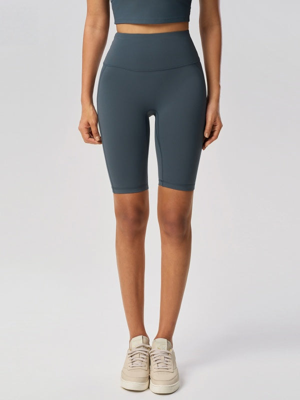 Flexvibe High-Waisted 5/8 Yoga Shorts - Tummy Control Butt Lifting Antibacterial Gym