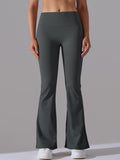 Flexvibe Versatile Solid Color Flare Yoga Pants - High Waisted Moisture Wicking Double-Brushed