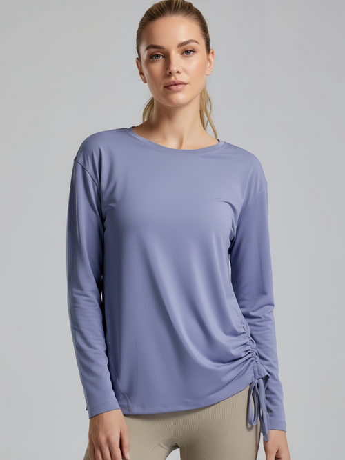 Flexvibe activewear side view for gym-to-street, with soft stretch and gym-to-street
