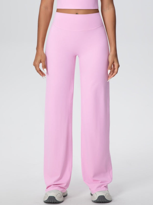 Flexvibe High Waisted Wide Leg Yoga Pants - Buttery Soft Tummy Control Inclusive Fit for Gym