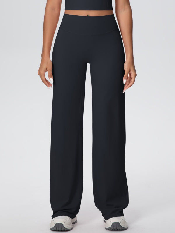 Flexvibe High Waisted Wide Leg Yoga Pants - Buttery Soft Tummy Control Inclusive Fit for Gym