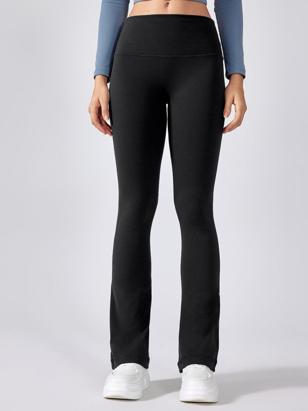 Flexvibe High Waisted Butt Lifting Flared Yoga Leggings - Barely There Fabric Tummy Control