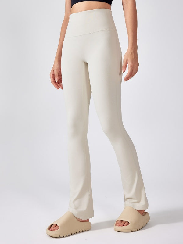 Flexvibe High Waisted Butt Lifting Flared Yoga Leggings - Barely There Fabric Tummy Control