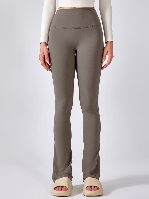 Flexvibe High Waisted Butt Lifting Flared Yoga Leggings - Barely There Fabric Tummy Control