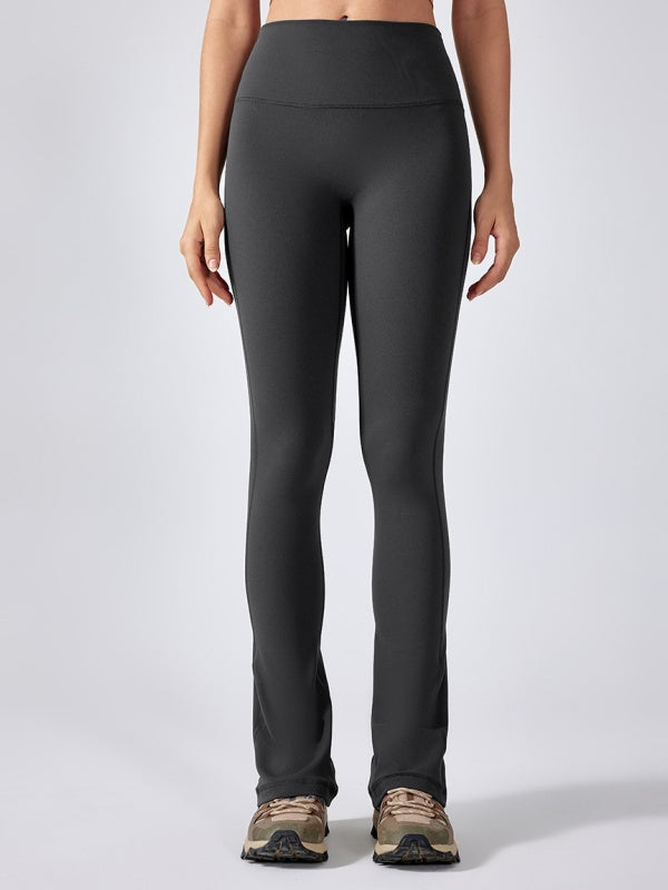 Flexvibe High Waisted Butt Lifting Flared Yoga Leggings - Barely There Fabric Tummy Control