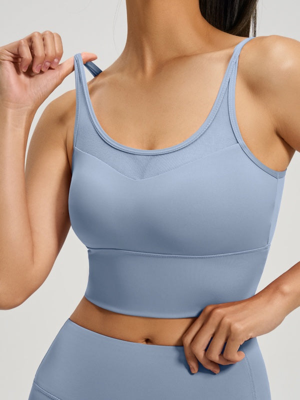 Flexvibe Push-Up Crisscross Back Sports Bra - Shockproof Elastic Removable Pads Gym Daily Wea