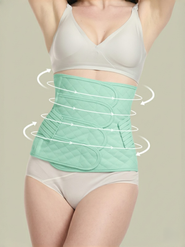Flexvibe Postpartum 2-Piece Belly Binder Set - 4-Panel Supportive Breathable Shaping Wear