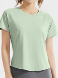 Flexvibe Loose Mesh Yoga Sports Tee Quick Dry Breathable Skin-Friendly
