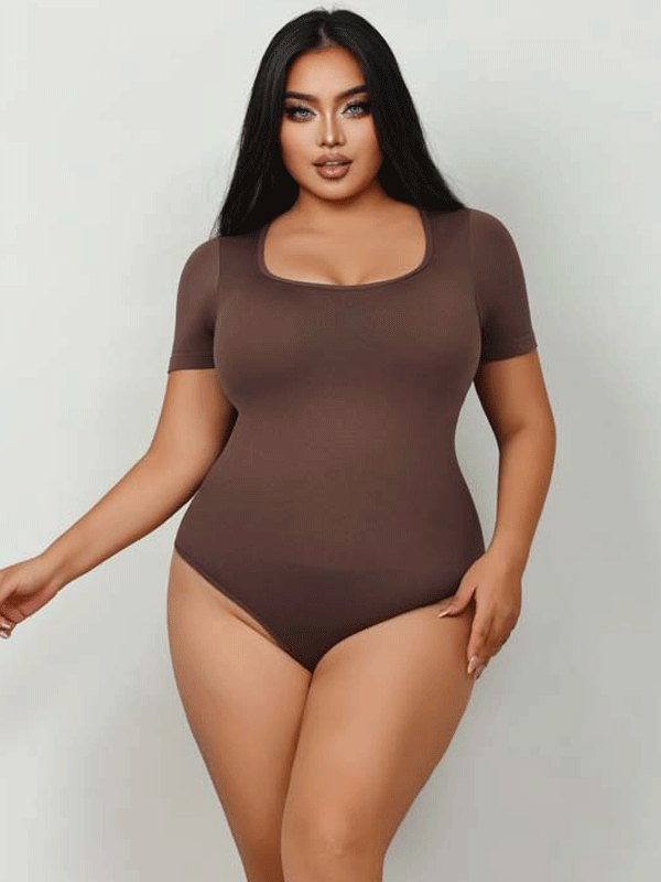 Flexvibe Thong One-Piece Shapewear - Seamless Tummy Control Full Body Shaping