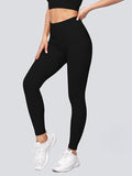 Flexvibe High Waisted Seamless Yoga Leggings - Fleece-Like Thin Stripes Naked Feel No Camel Toe