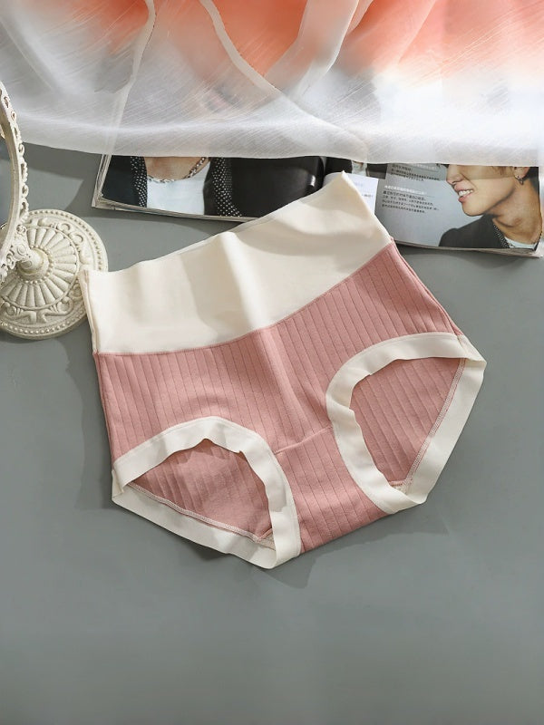 Flexvibe 7A Grade Cotton Seamless High-Waisted Women's Underwear Plus Size Breathable Antibacterial Tummy Control Butt Lifting Stretchy Briefs