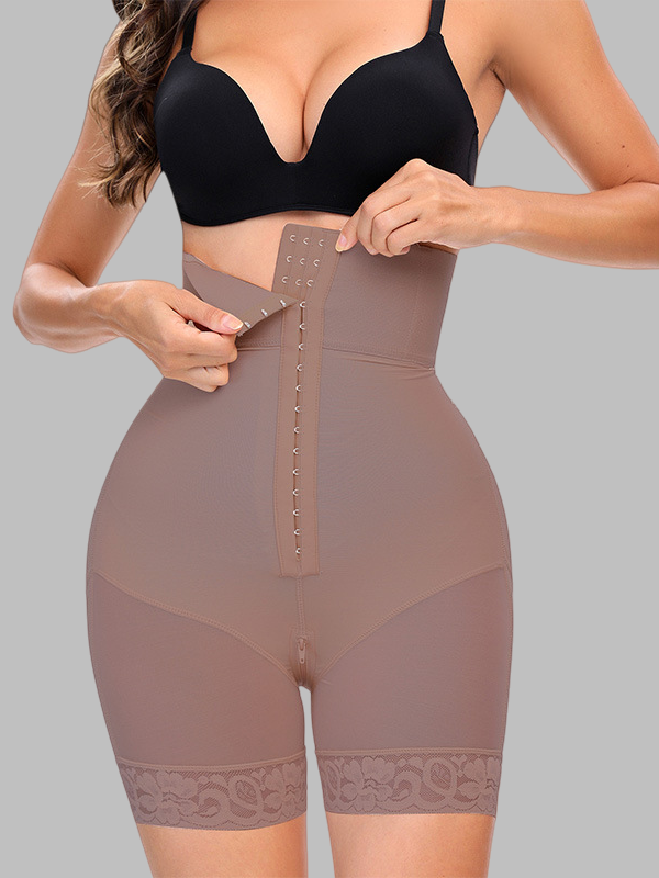 Flexvibe High-Waisted Tummy Control Shorts - Butt Lifting Anti-Roll Seamless Shapewear