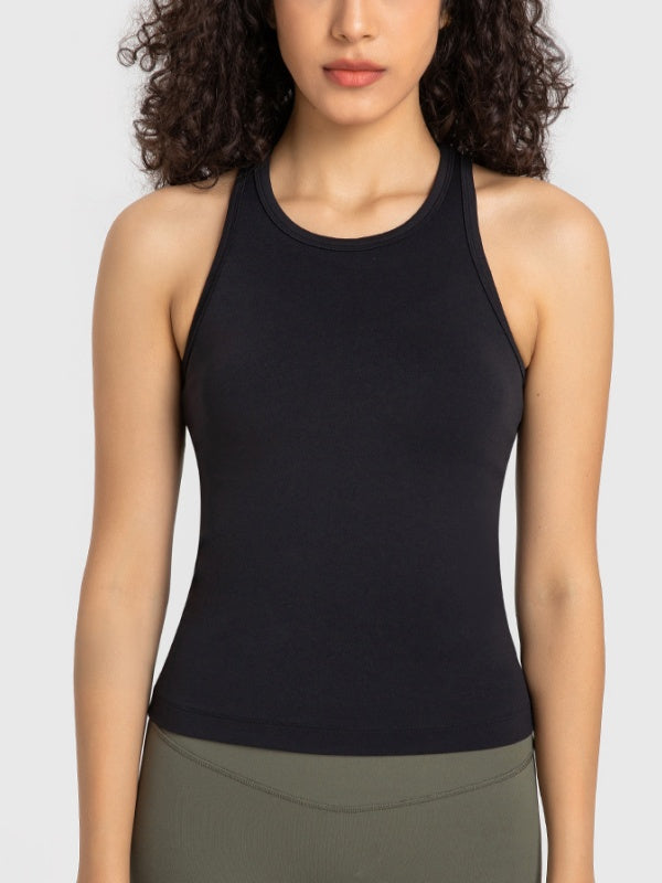 Flexvibe High-Stretch Sports Top - Breathable Moisture-Wicking Non-Slip Yoga Gym Workout Top