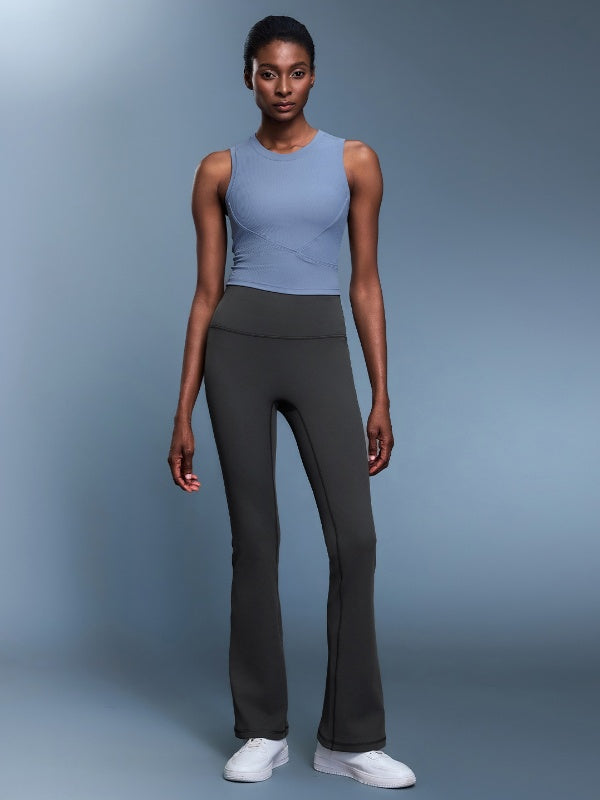 Flexvibe Breathable High Stretch Workout Vest - Fixed Pad Shockproof Built-in Bra