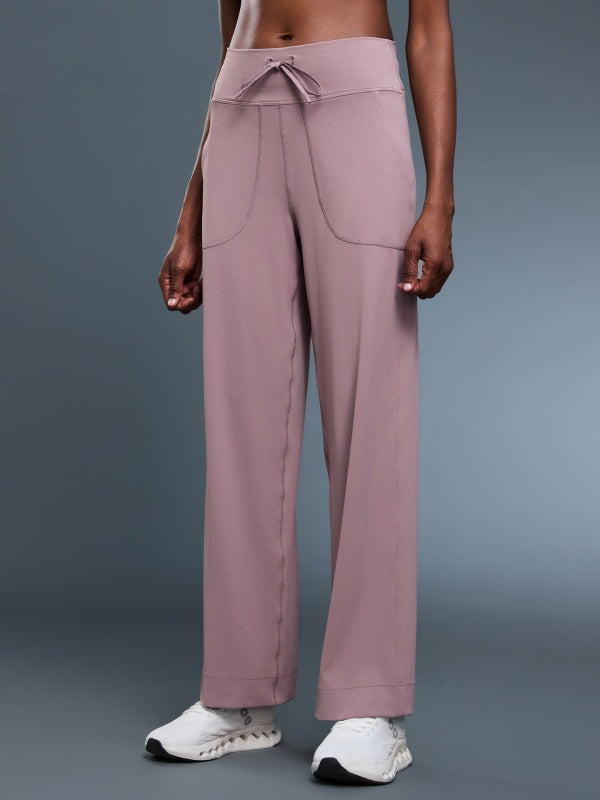 Flexvibe Non-Slip High-Waisted Yoga Pants - Straight-Leg Soft Breathable Workout & Lounge Pants