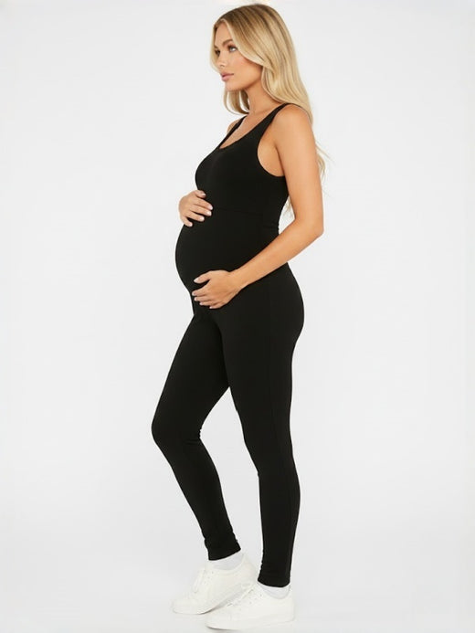 Flexvibe Maternity Jumpsuit | High-Waisted Tummy Support, Seamless, Slim-Fit, S–XL