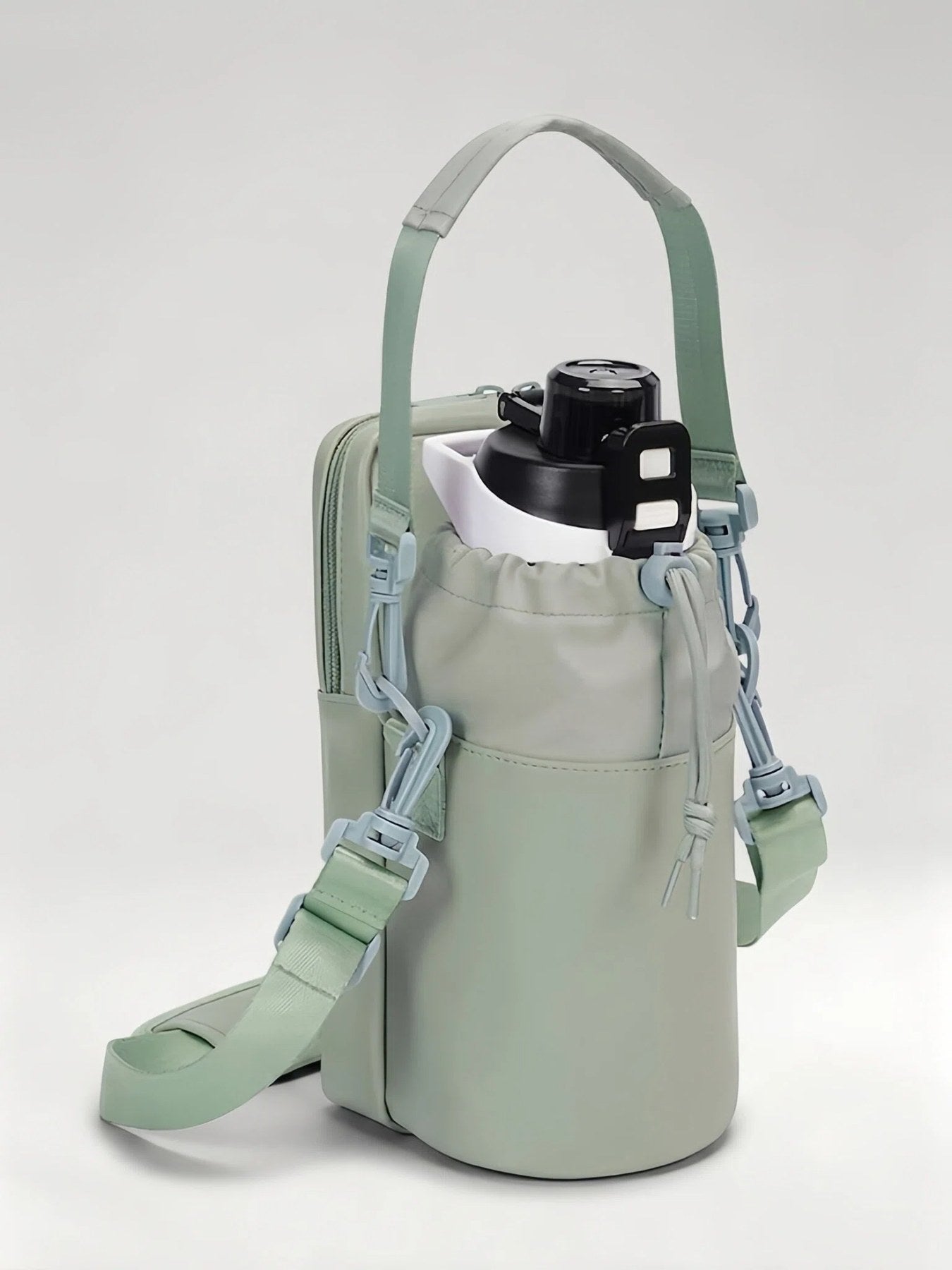 Flexvibe Sport Water Bottle Crossbody Bag | Gym Bottle Carrier Sling Bag for Women - Sage Green