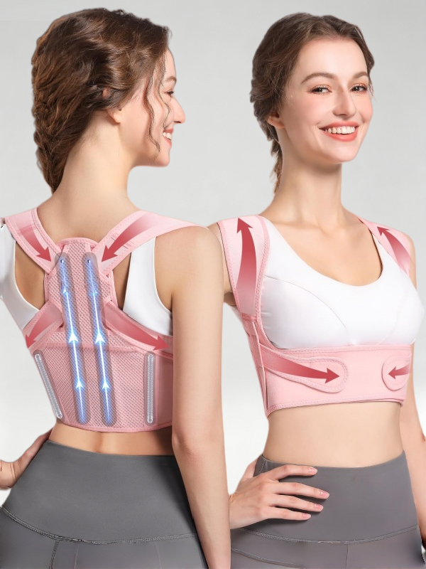 Flexvibe Adjustable Back Posture Corrector, Invisible Compression Waist Support for Men & Women