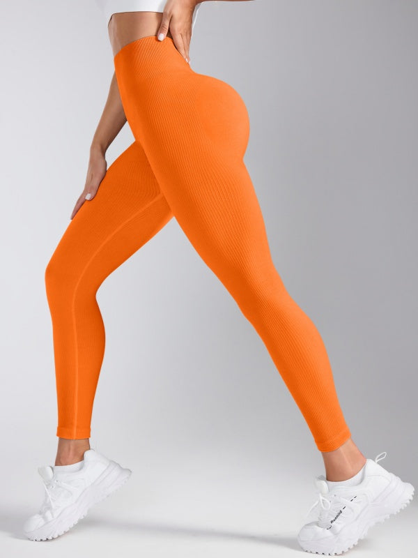 Flexvibe High Waisted V-Waist Non-Slip Yoga Leggings - Tummy Control Slim Fit for Gym & Daily