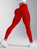 Flexvibe High Waisted V-Waist Non-Slip Yoga Leggings - Tummy Control Slim Fit for Gym & Daily