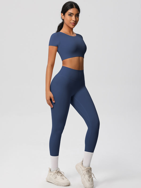Flexvibe High-Waisted Stretchy Yoga Set - Double-Sided Brushed Versatile Athletic Wear