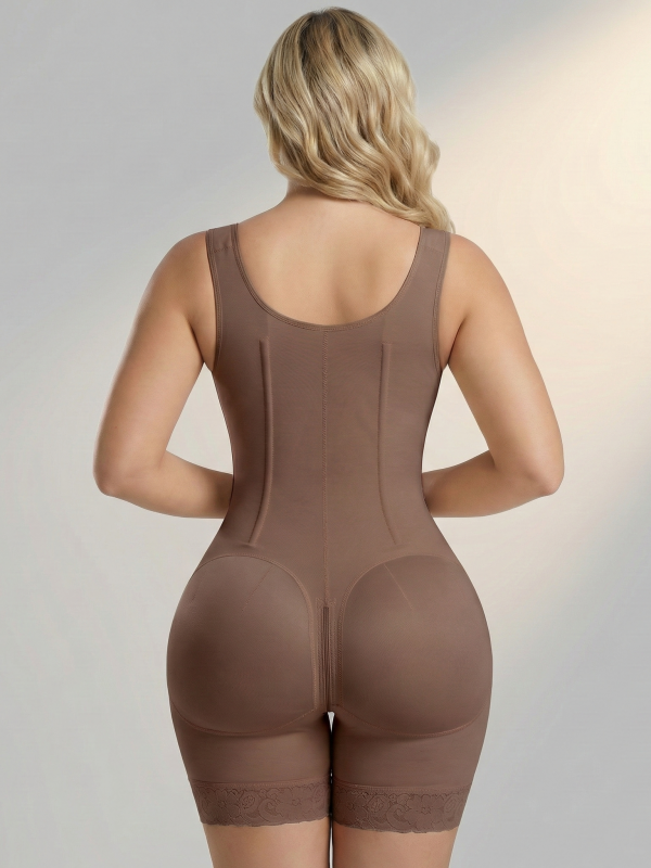 Flexvibe Lightweight Breathable Steel Boned Bodysuit - Tummy Control Butt Lifting