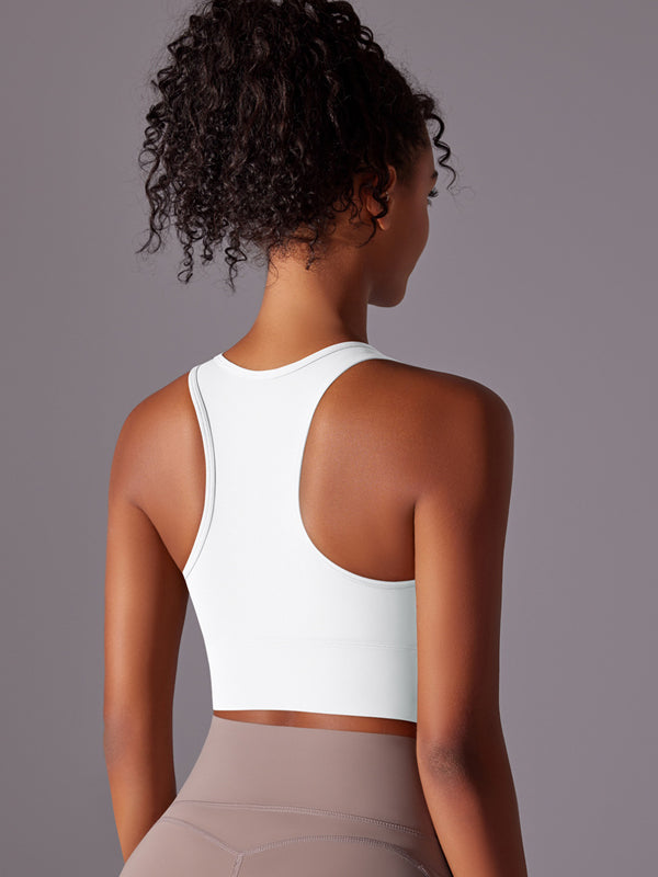 Flexvibe Integrated Sports Bra Fixed Cup High Support Shockproof Wide Strap