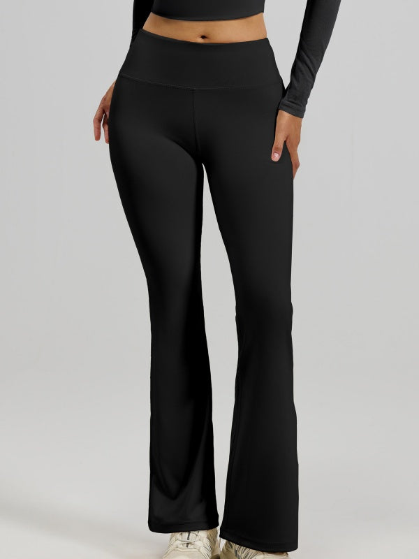Flexvibe High Waisted Butt Lifting Flared Yoga Leggings - Buttery Soft Barely There Tummy Control