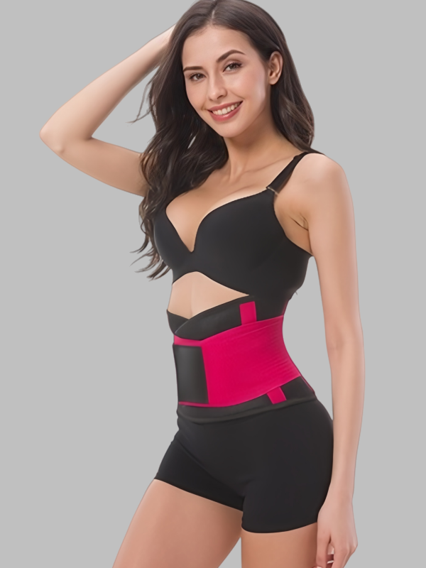 Flexvibe Sauna Sweat Body Shaping Waist Belt - Heat-Trapping Adjustable Lumbar Support