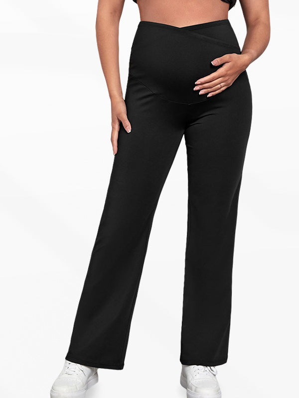 Flexvibe Maternity Loose Fit Pants - High Elastic Tummy Support Comfortable Pregnancy Daily Wear