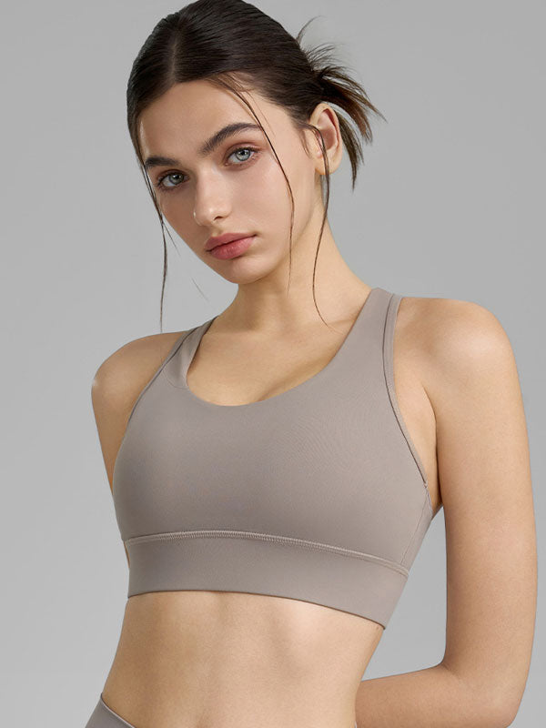 Flexvibe Shockproof High Support Mesh Panel Sports Bra - Removable Pads Breathable S-3XL