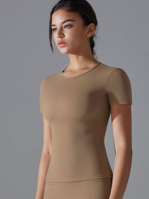 Flexvibe Breathable Soft Sports Top - Double-Sided Brushed High Elastic Slim Fit