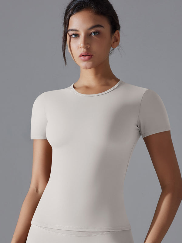Flexvibe Breathable Soft Sports Top - Double-Sided Brushed High Elastic Slim Fit