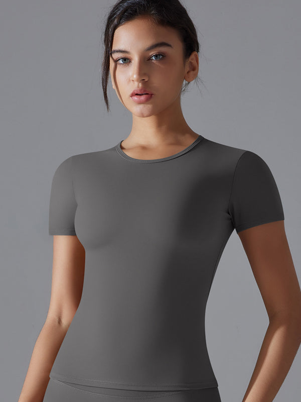 Flexvibe Breathable Soft Sports Top - Double-Sided Brushed High Elastic Slim Fit