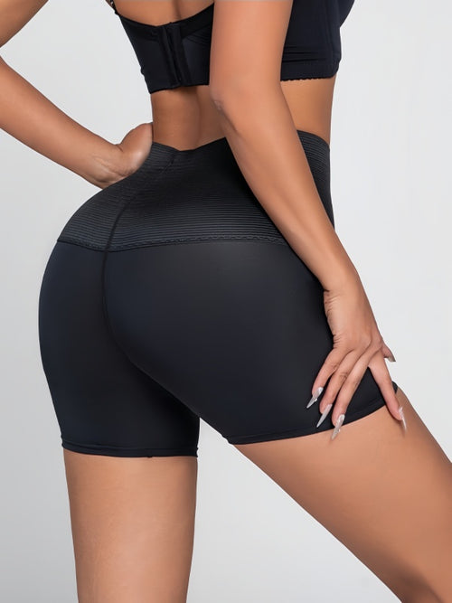 Flexvibe shapewear side view for daily movement, with high waisted and butt lifting