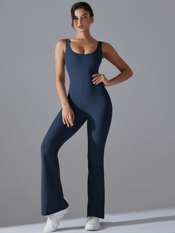 Flexvibe Women’s Yoga Fitness Bodysuit - Barely-There Camisole Slim-Fit Moisture-Wicking