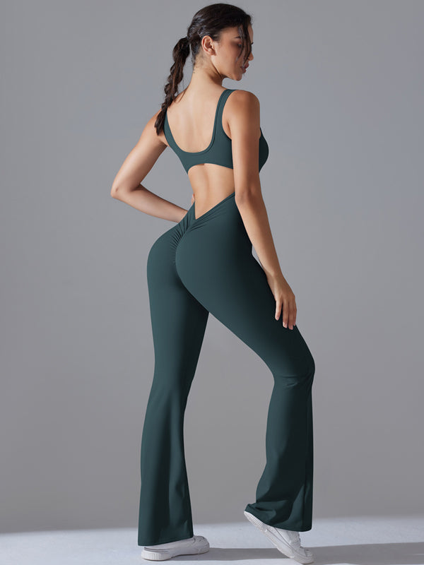 Flexvibe Women’s Yoga Fitness Bodysuit - Barely-There Camisole Slim-Fit Moisture-Wicking