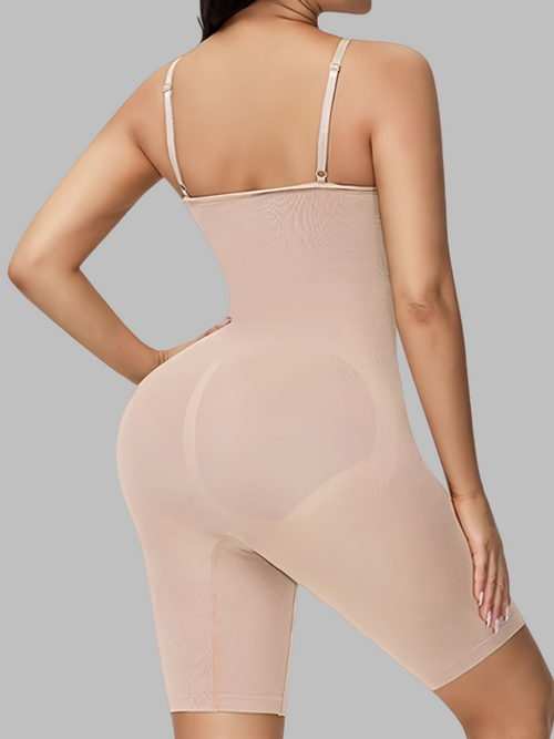 Flexvibe shapewear side view for daily movement, with tummy control and seamless