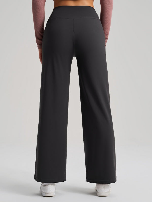 Flexvibe High Waisted Straight Leg Pants - Naked Feel M-Shaped Hip Tummy Control Breathable