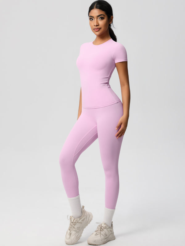 Flexvibe High-Waisted Stretchy Yoga Set - Double-Sided Brushed Versatile Athletic Wear