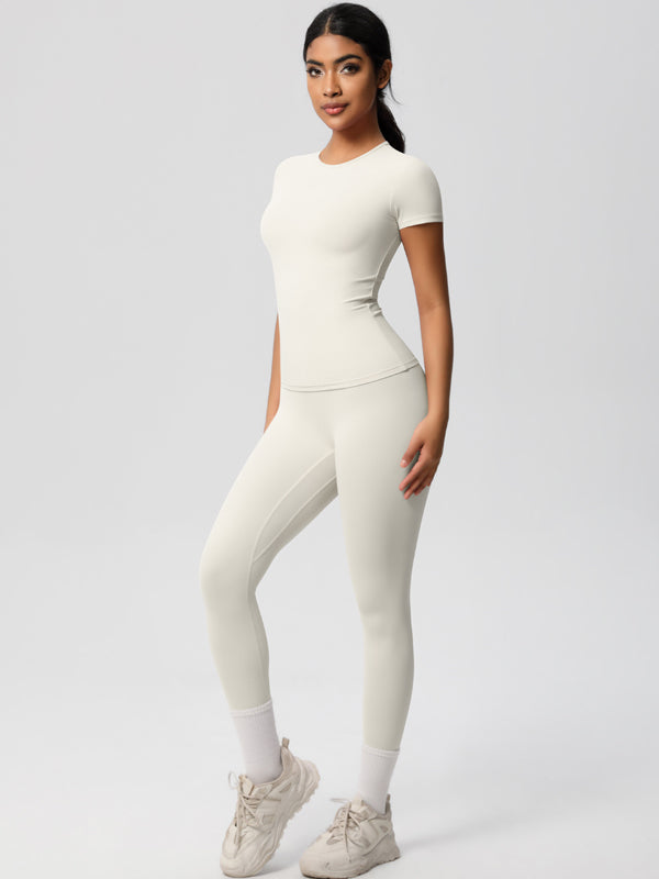 Flexvibe High-Waisted Stretchy Yoga Set - Double-Sided Brushed Versatile Athletic Wear