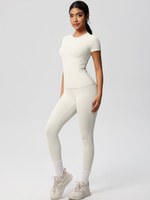 Flexvibe High-Waisted Stretchy Yoga Set | Double-Brushed, Athletic, S–XL, 9 Colors