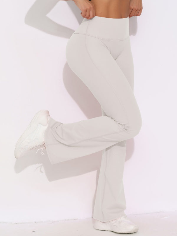 Flexvibe Butt Lifting Wide Leg Cropped Yoga Pants - High Waisted Moisture Wicking for Gym & Daily