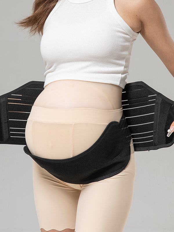 Flexvibe Maternity 3-Piece Belly Support Belt - Adjustable Breathable All Pregnancy Stages Wear